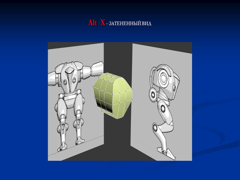 Alt  X – ЗАТЕНЕННЫЙ ВИД